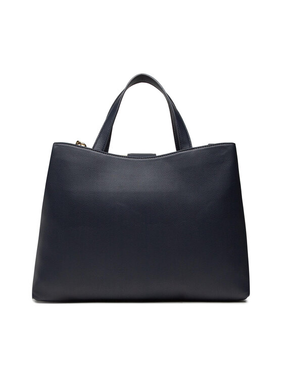 Tommy Hilfiger Tommy Hilfiger Дамска чанта Tommy Life Satchel AW0AW13409 Тъмносин
