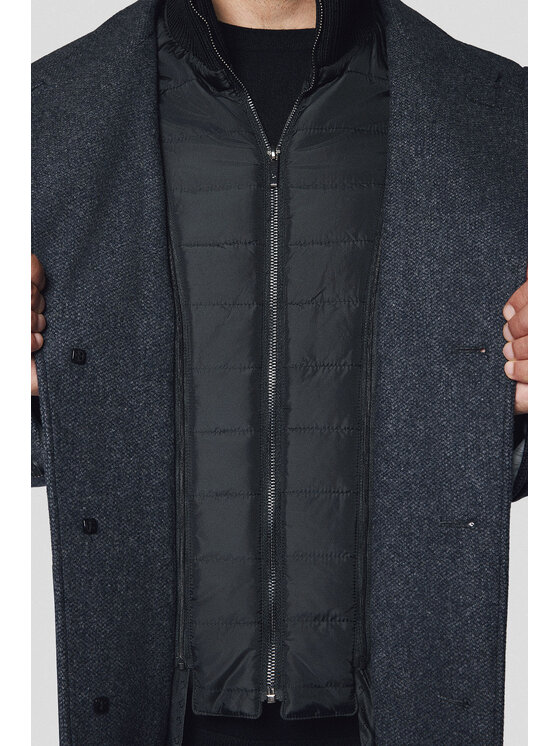 Lancerto Lancerto Płaszcz zimowy Ebikon KU073224000006 Szary Regular Fit