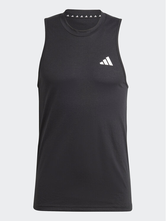 adidas adidas Tank top marškinėliai Train Essentials Feelready Training Tank Top IC6945 Juoda Slim Fit