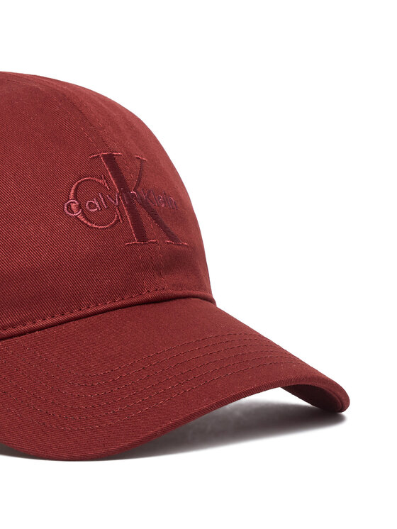 Calvin Klein Calvin Klein Шапка с козирка Monologo Embroidery Baseball Cap LV04G5004G Червен