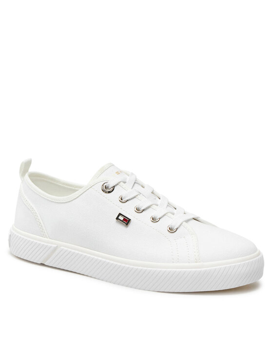 Tommy Hilfiger Tommy Hilfiger Tenisky Vulc Canvas Sneaker FW0FW08063 Biela