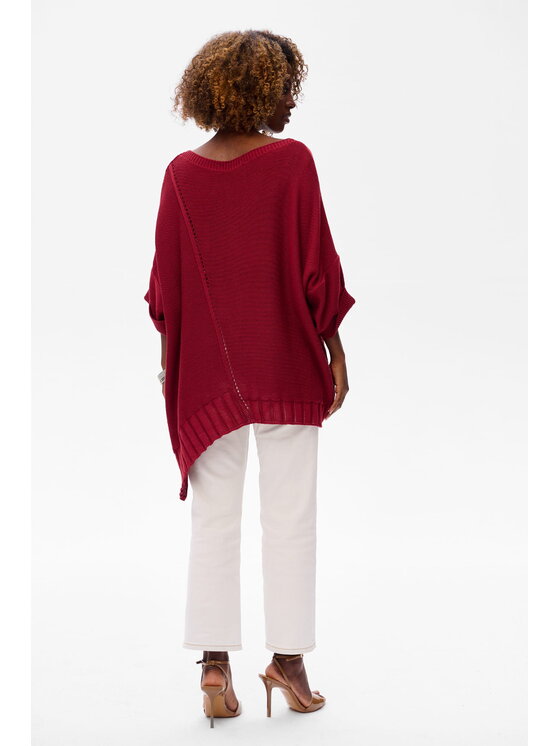blue shadow blue shadow Sweter Gustti Czerwony Regular Fit