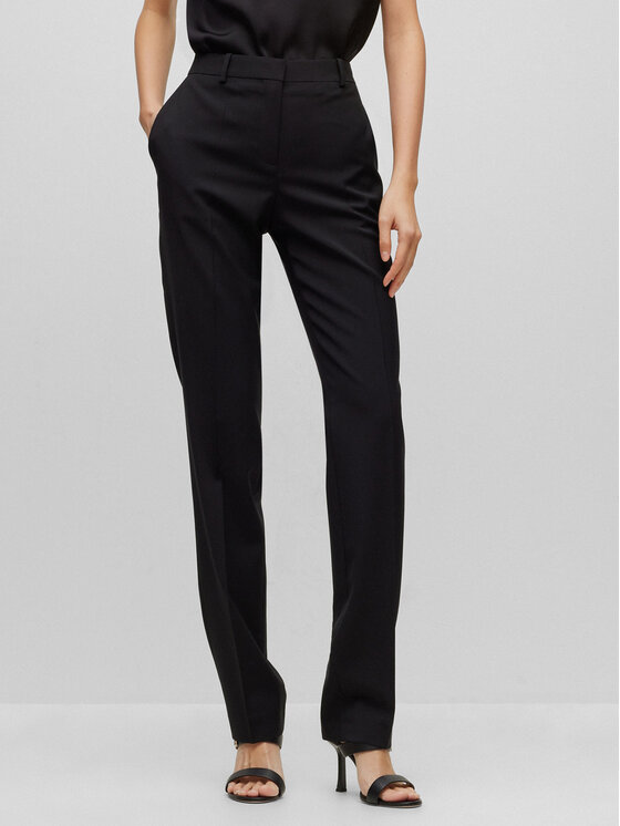 BOSS Boss Stoffhose 50490045 Schwarz Regular Fit