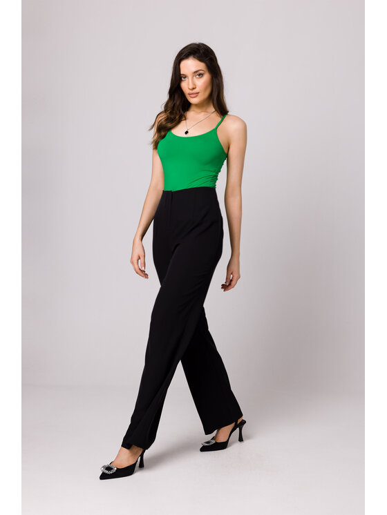 Makover Makover Pantaloni da donna K162 Nero Regular Fit