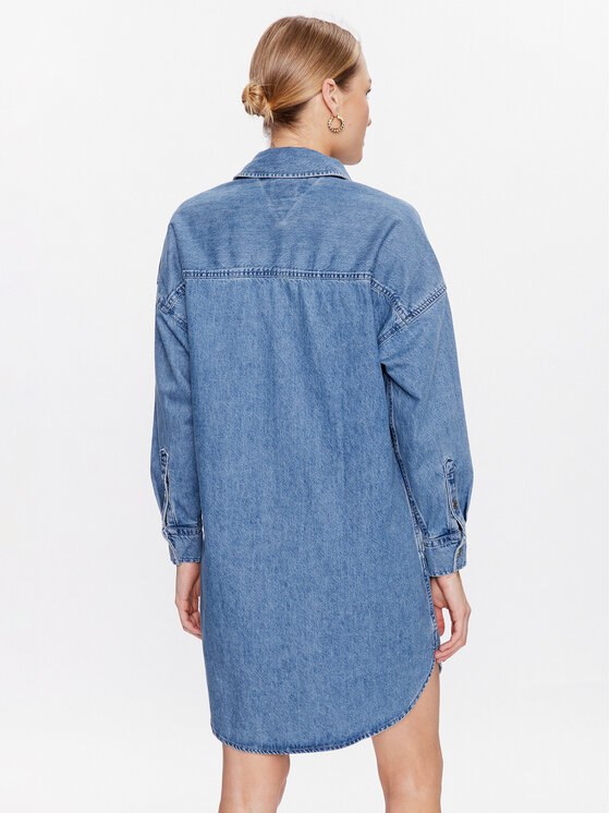 Tommy Jeans Tommy Jeans Farmer ruha Tjm Badge Denim DW0DW15180 Kék Oversize
