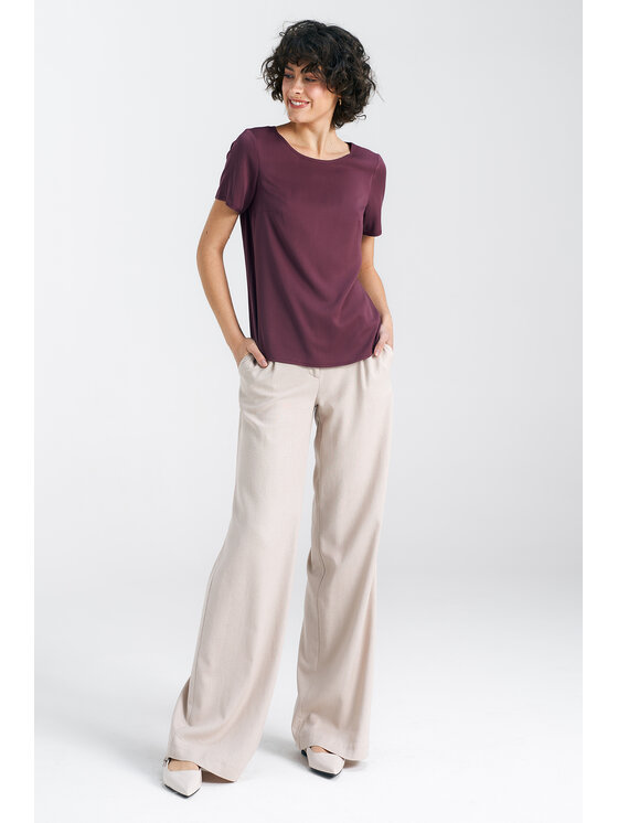 NIFE NIFE Halenka B185 Fialová Regular Fit