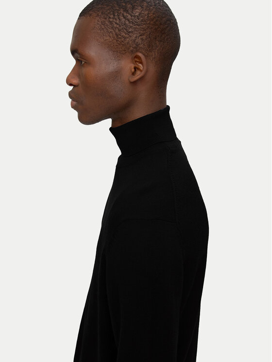 Selected Homme Selected Homme Rolák Tray 16094653 Čierna Regular Fit