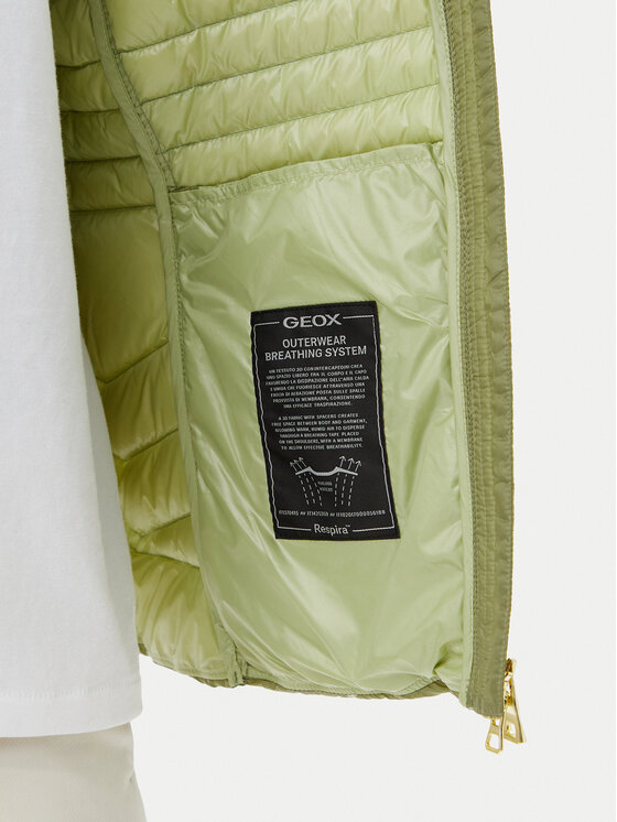 Geox Geox Pehelykabát Jaysen W5525B T3146 F3275 Zöld Regular Fit