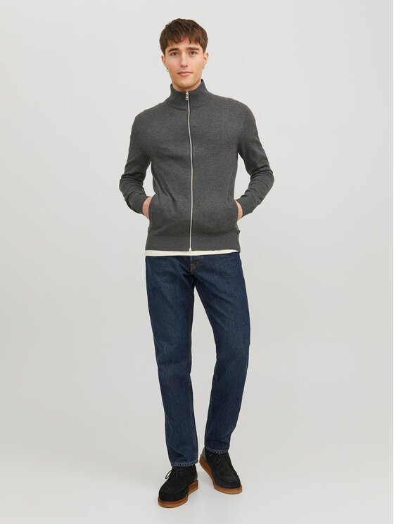 Jack&Jones Jack&Jones Пуловер 12223949 Сив Regular Fit
