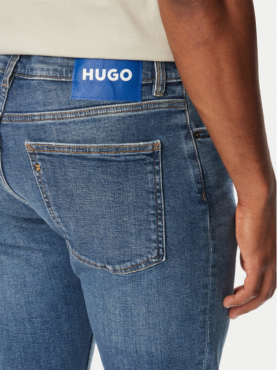 HUGO HUGO Jeansy Zane 50563481 Modrá Extra Slim Fit