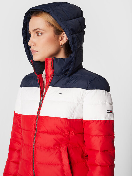 Tommy Jeans Tommy Jeans Žieminė striukė Colourblock DW0DW09065 Spalvota Slim Fit