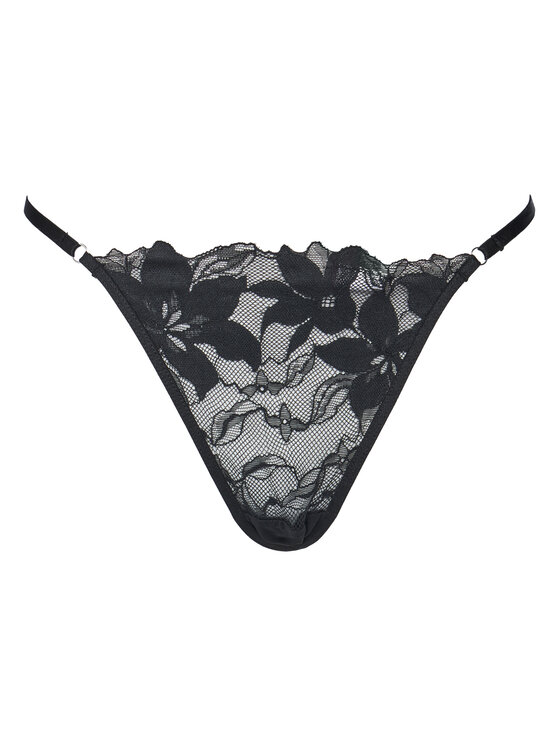 Hunkemöller Hunkemöller Kalhotky string Ingrid 300468 Černá