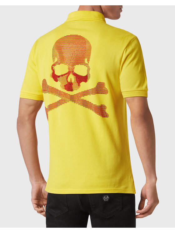 PHILIPP PLEIN PHILIPP PLEIN Polokošeľa 2527 Žltá Slim Fit