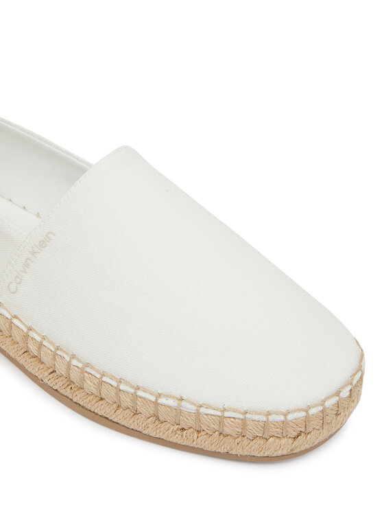 Calvin Klein Calvin Klein Espadrilles Oblique Espadrille Canvas HW0HW02931 Balts
