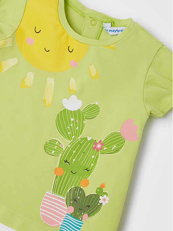 Mayoral Mayoral Tricou 1034 Verde Regular Fit