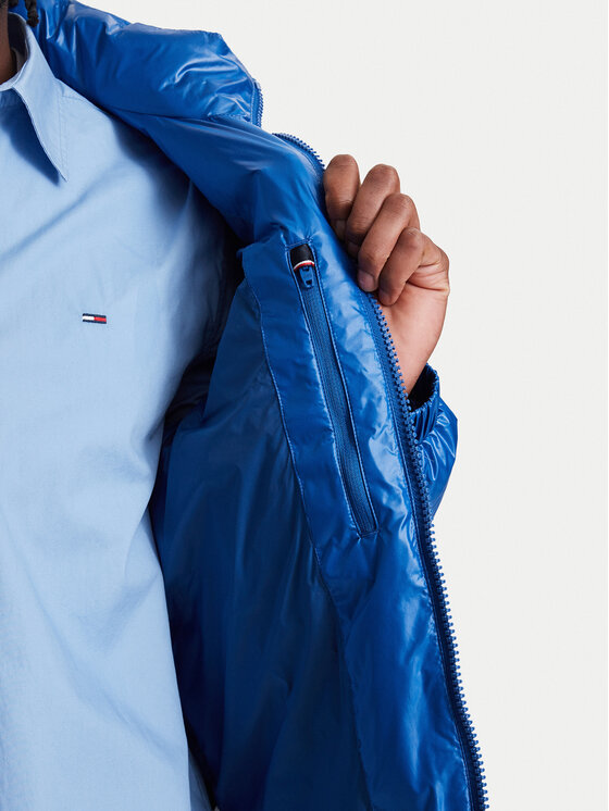 Tommy Hilfiger Tommy Hilfiger Pūkinė striukė MW0MW40617 Mėlyna Regular Fit