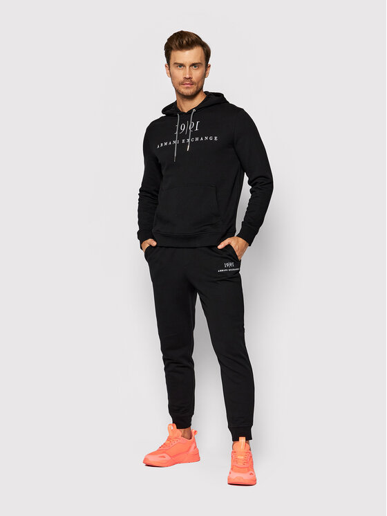 Armani Exchange Armani Exchange Teplákové kalhoty 6KZPFM ZJ6HZ 1200 Černá Regular Fit