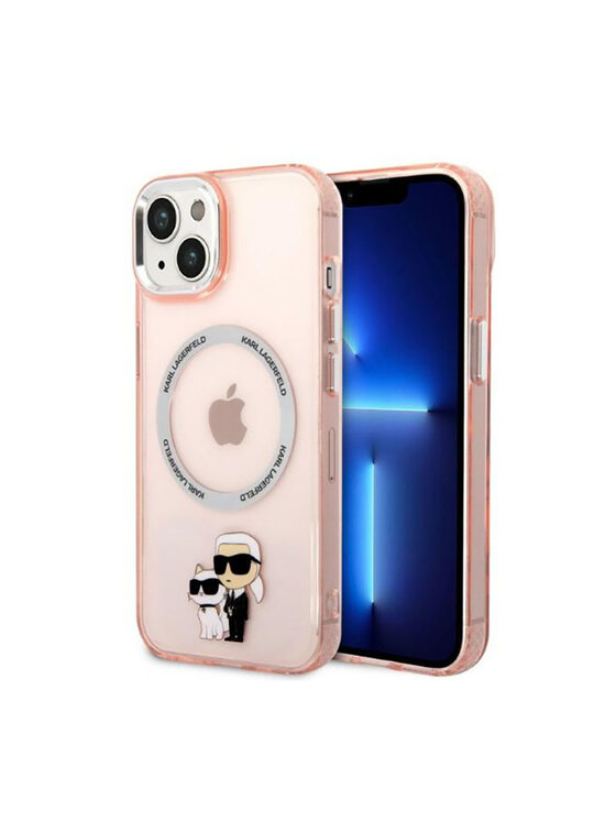 KARL LAGERFELD KARL LAGERFELD Etui na telefon IML NFT Karl & Choupette Magsafe Różowy