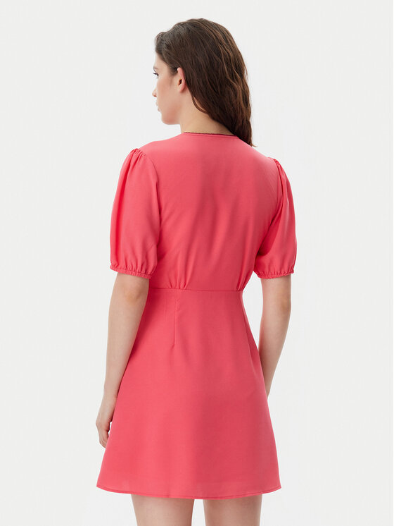 Tommy Jeans Tommy Jeans Rochie de vară DW0DW20337 Roz Regular Fit