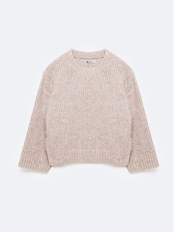 BIG STAR BIG STAR Sweter AMAYA Beżowy Comfort Fit