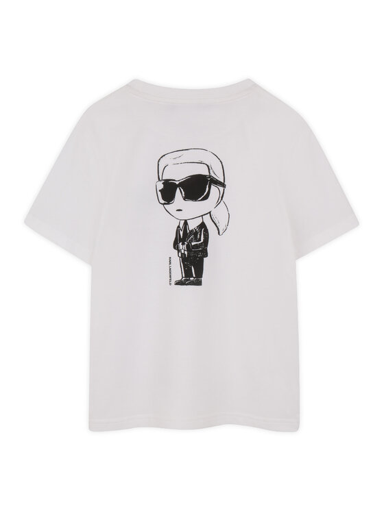 Karl Lagerfeld Kids Karl Lagerfeld Kids Футболка Z31103 D Білий Regular Fit