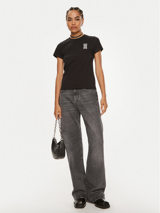 PINKO Pinko Футболка Bussolotto 100355 A23D Чорний Regular Fit