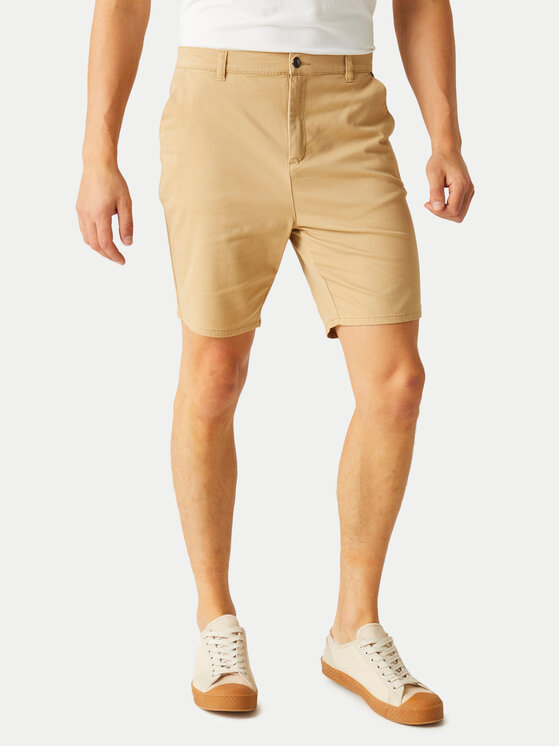 Regatta Bavlnené šortky Sabden RMJ304 Béžová Slim Fit