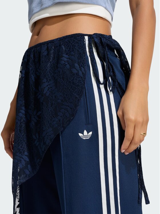 adidas adidas Spodnie dzianinowe 171356 Granatowy Loose Fit