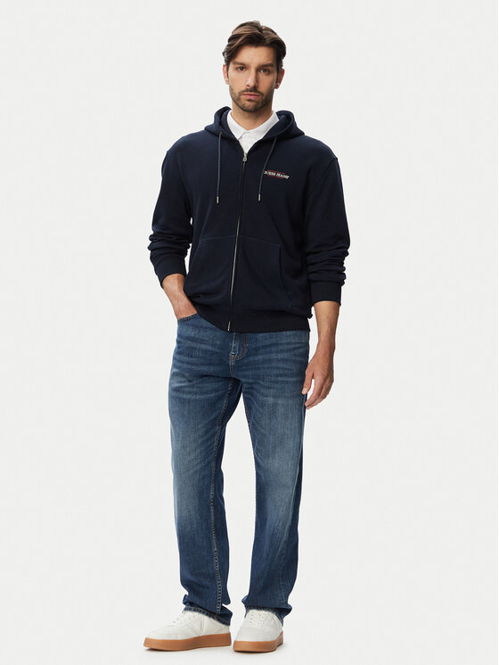 Guess Jeans Guess Jeans Суитшърт M6RQ38 KCPR1 Тъмносин Regular Fit