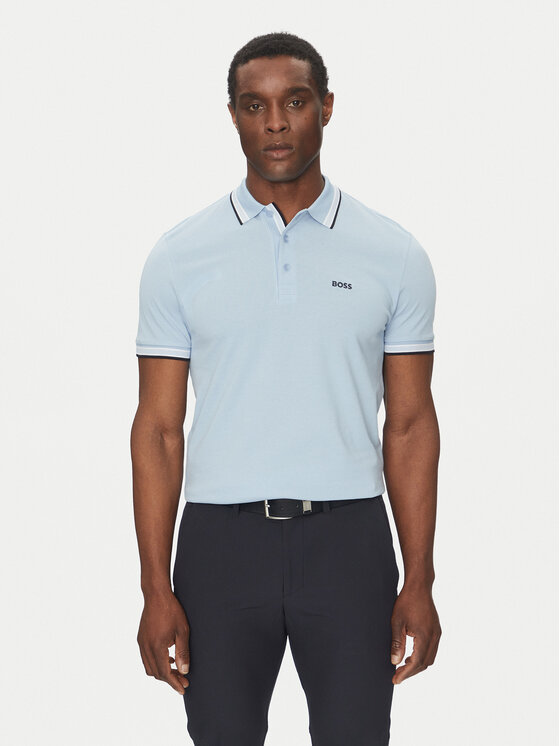 BOSS BOSS Polokošile Paddy 50469055 Světle modrá Regular Fit