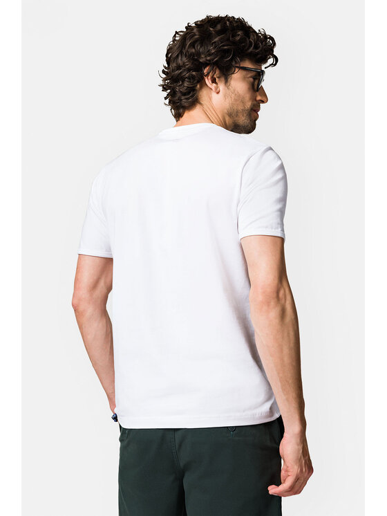Lancerto Lancerto T-Shirt Zane TS073123000051 Biały Regular Fit