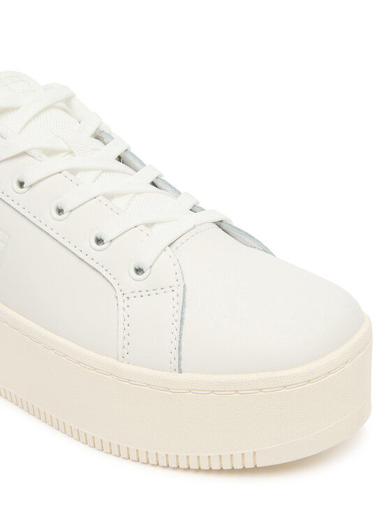 Tommy Jeans Tommy Jeans Сникърси Tjw Flatform Leopard Sneaker EN0EN02930 Бял