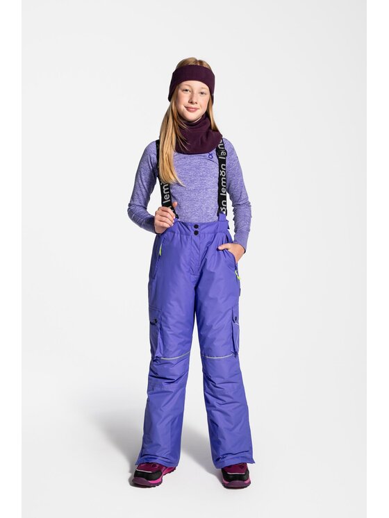 Lemon Explore Lemon Explore Spodnie narciarskie ZL4119204OSG-016 Fioletowy Regular Fit