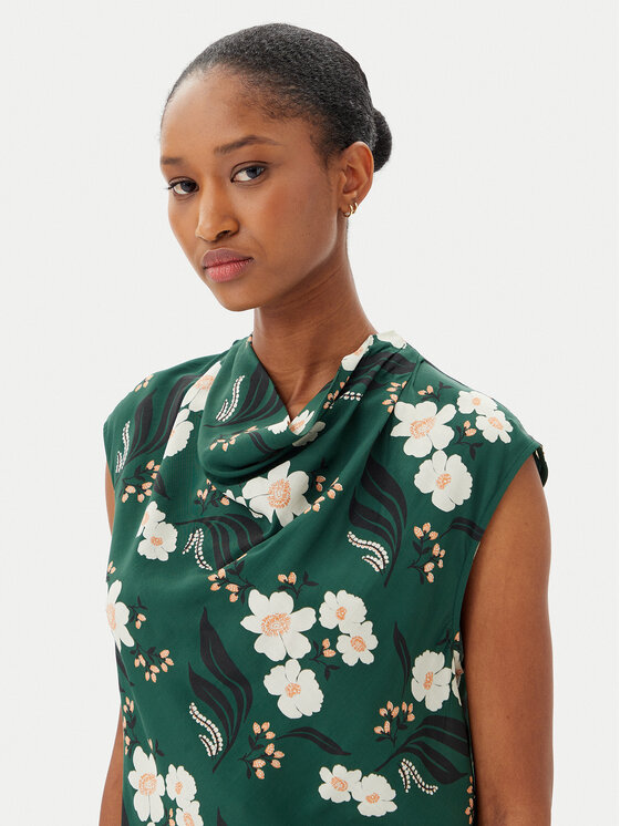 French Connection French Connection Bluza 72YBJ 30 Zelena Regular Fit