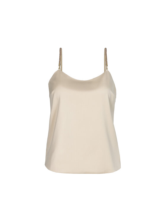 Deni Cler Milano Deni Cler Milano Top W-DC-0006-E2-K7-13-1 Beżowy Regular Fit