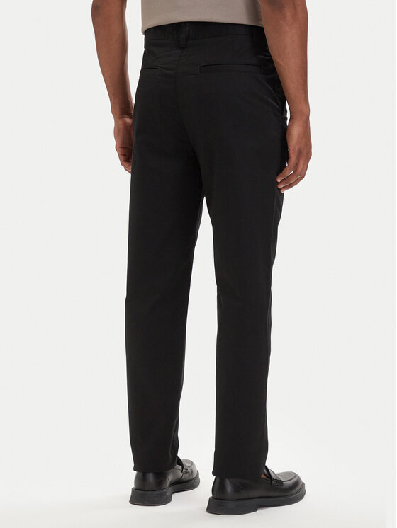 HUGO HUGO Pantaloni din material Genar253 50567257 Negru Slim Fit