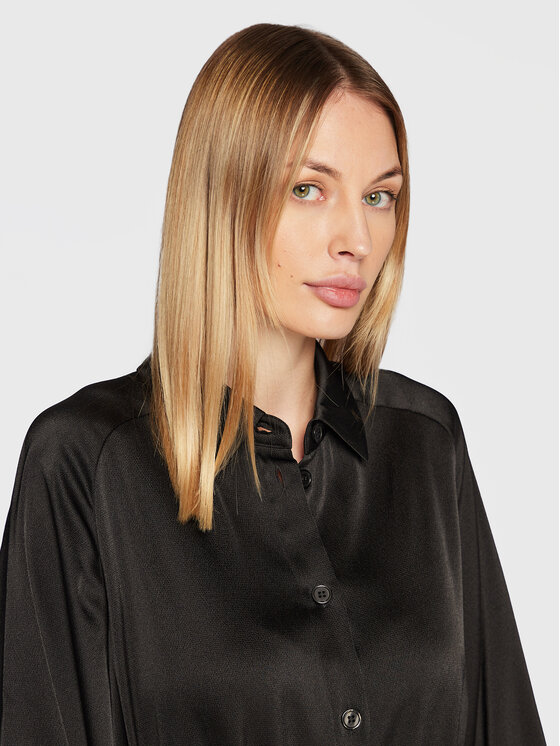 Samsøe Samsøe Samsøe Samsøe Haljina košulja Nika F21400139 Crna Regular Fit