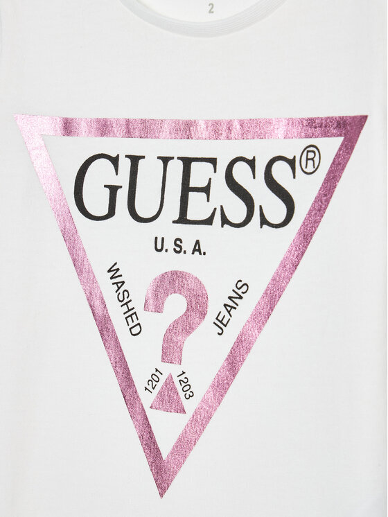 Guess Guess Футболка K73I56 K8HM0 Білий Regular Fit