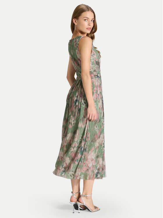 Swing Swing Koktel haljina 5AK06100 Zelena Regular Fit