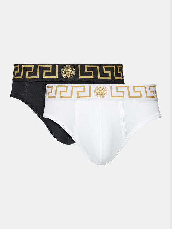 Versace Versace Set de chiloți slip﻿ AU10180 1A10011 Negru