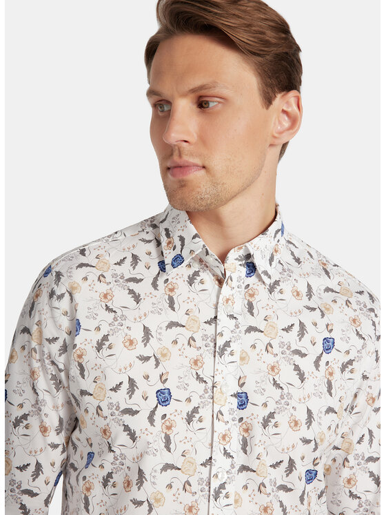 Pako Lorente Pako Lorente Koszula P25WF-1X-034 Biały Slim Fit