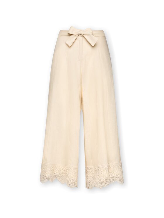 Elena Mirò Elena Mirò Pantaloni di tessuto P184P000417N002 Crema Regular Fit