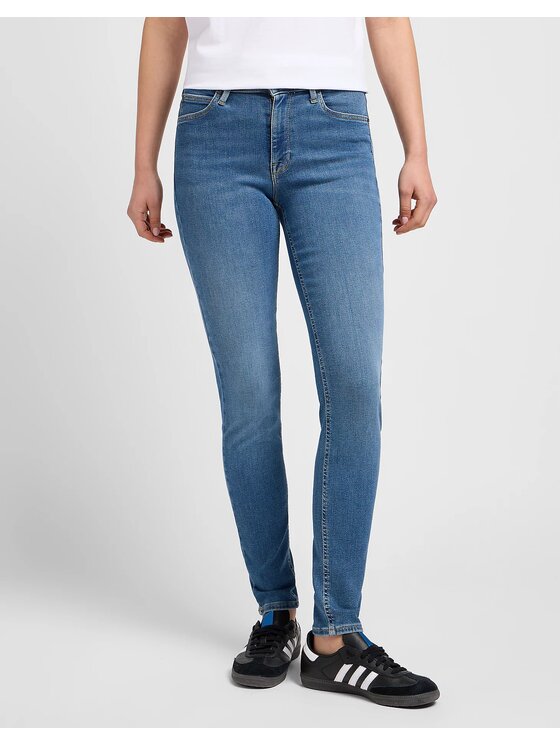 Lee Lee Jeansy FOREVERFIT Niebieski Skinny Fit