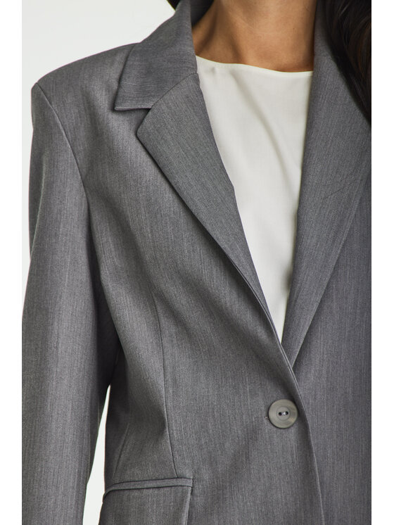 Awama Awama Marynarka A676 Szary Basic Fit