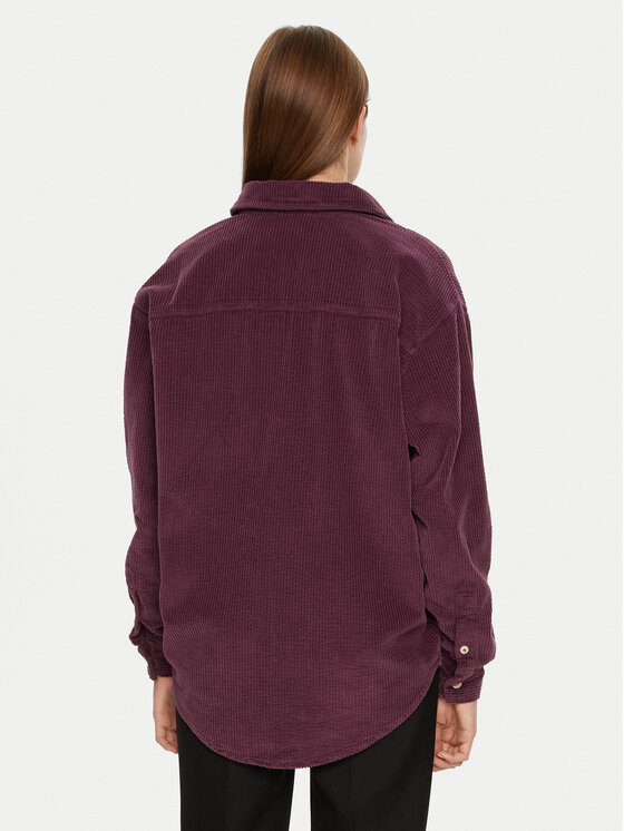 American Vintage American Vintage Košulja PADO06AH24 Ljubičasta Loose Fit