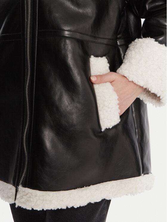 French Connection French Connection Giacca in similpelle 70ZAL Nero Regular Fit