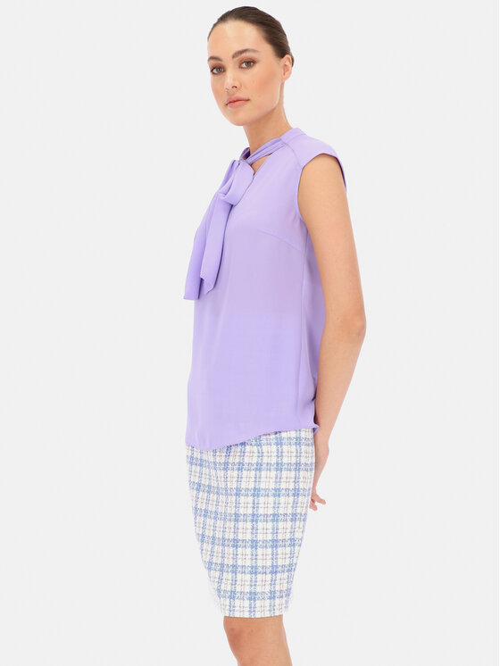 L’AF L’AF Bluzka Madonna Fioletowy Regular Fit
