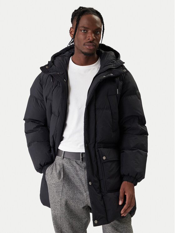 Gant Gant Пухено яке 7006568 Черен Regular Fit