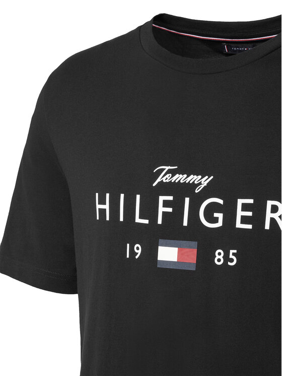 Tommy Hilfiger Tommy Hilfiger Тишърт MW0MW41455 Черен Regular Fit