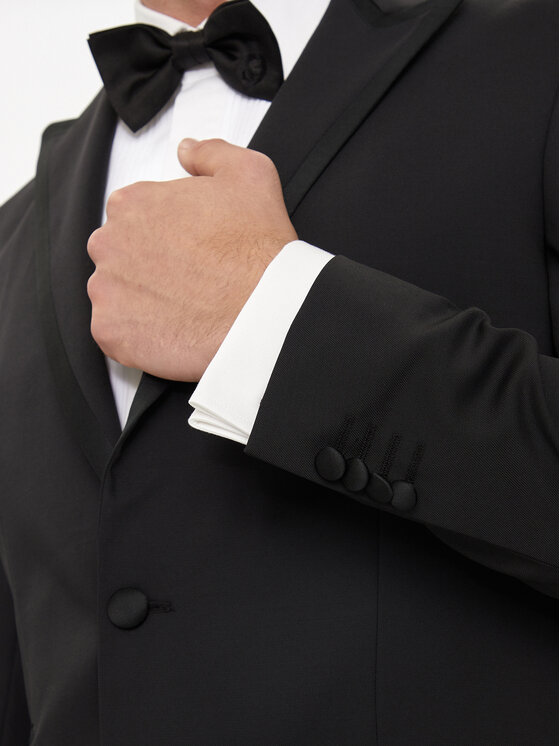 KARL LAGERFELD KARL LAGERFELD Sako 155287-543004 Černá Slim Fit